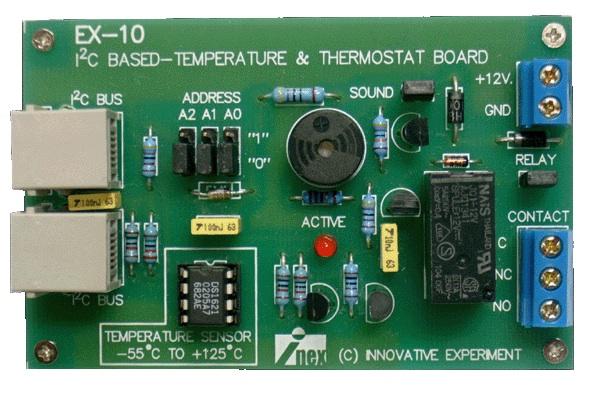 EX-10 - I2C Bus-Based Temperature and Thermostat Board